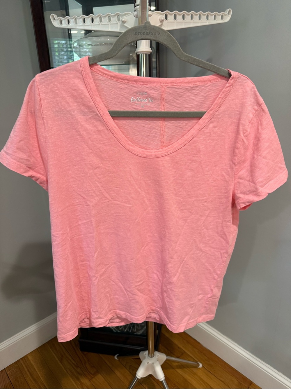J. Crew Pink Scoop Neck Short Sleeve Tee